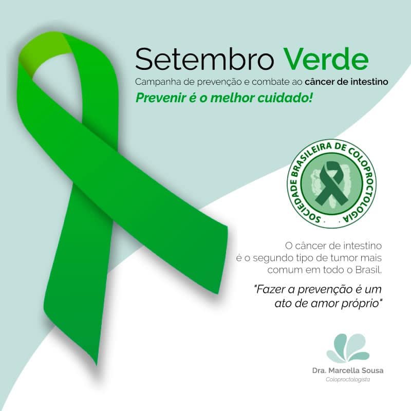 Setembro Verde Campanha De Prevenção Ao Câncer De Intestino